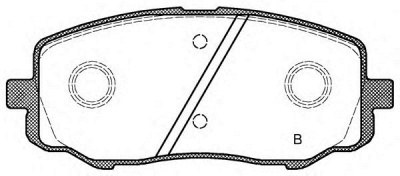 OPEN PARTS bpa113312 -  Комплект тормозных колодок, дисковый тормоз